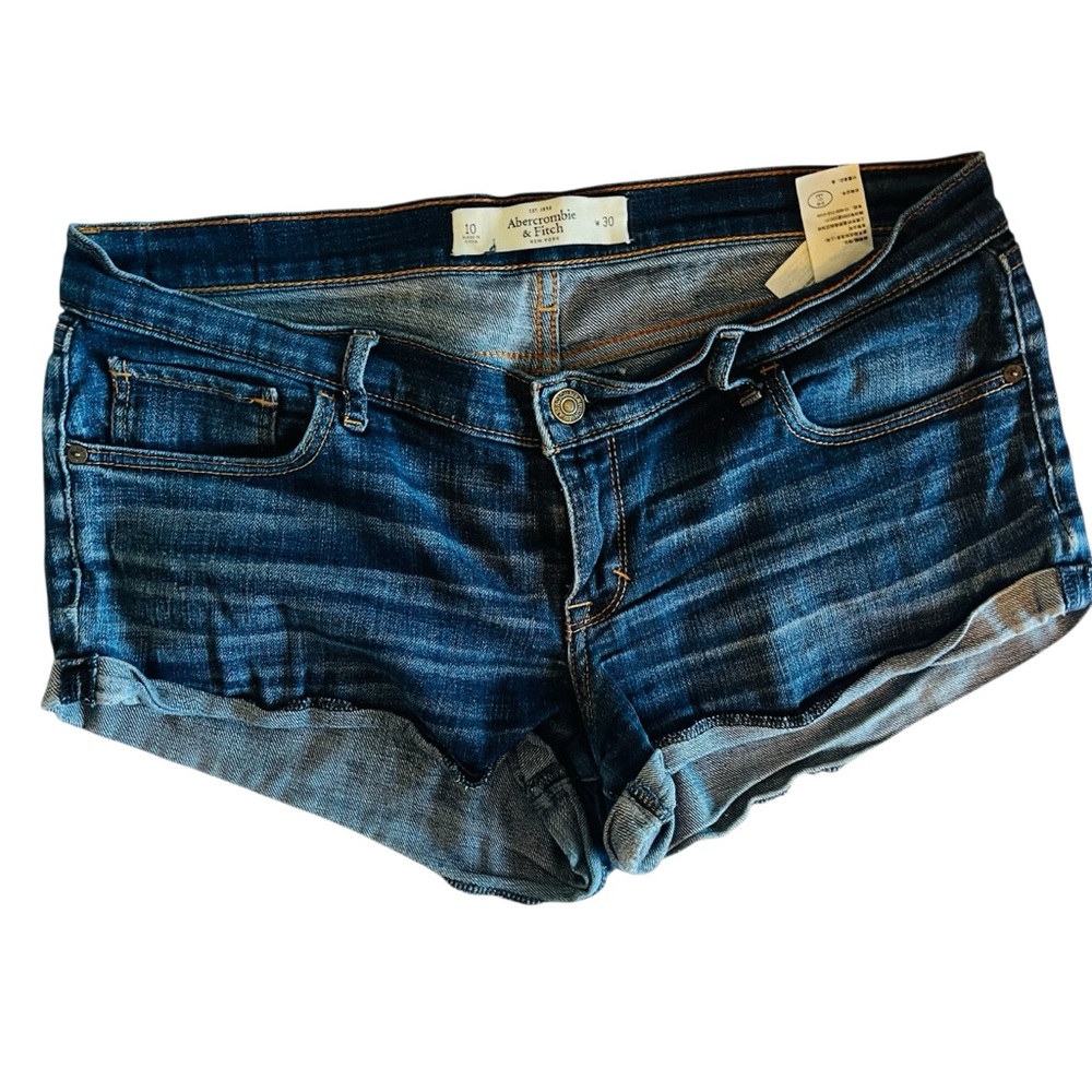 Abercrombie & Fitch Dark Denim Jean Shorts